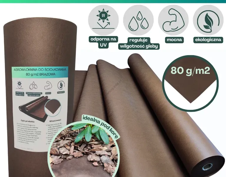 Agrowłóknina brązowa Wigo-garden 80g/m2 200cm 50mb
