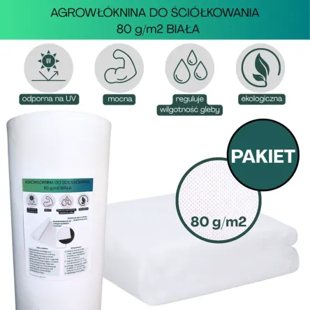 Agrowłóknina biała Wigo-Garden 80g/m2 320cm 20mb