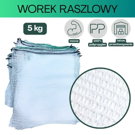 Worki raszlowe 5 kg białe 10 szt