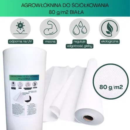 Agrowłóknina biała Wigo-Garden 80g/m2 320cm 100mb