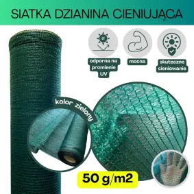 Dzianina Siatka cieniująca 50g/m2 szerokość 4m 25mb