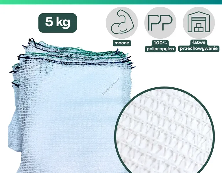 Worki raszlowe 5 kg białe 50 szt