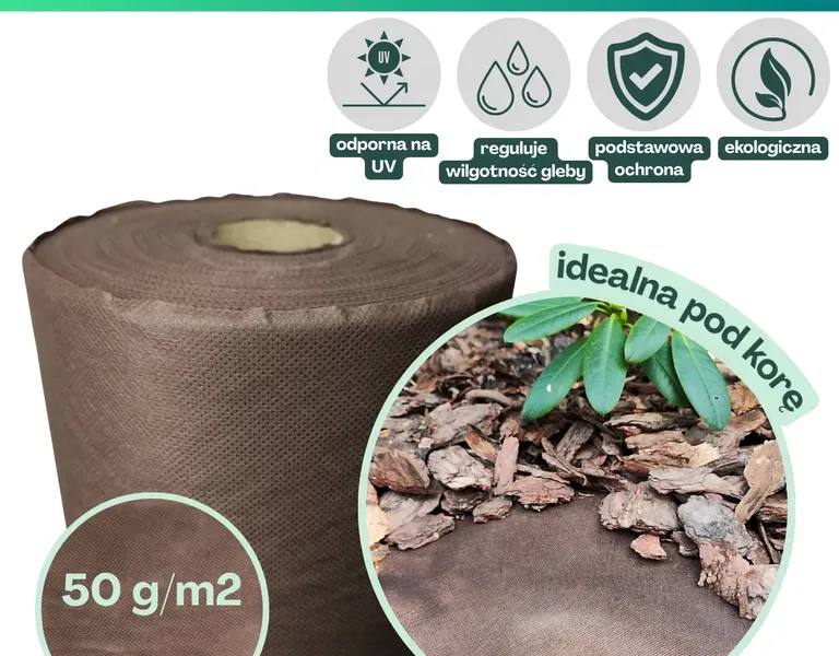 Agrowłóknina brązowa Wigo-garden 50g/m2 160cm 20mb