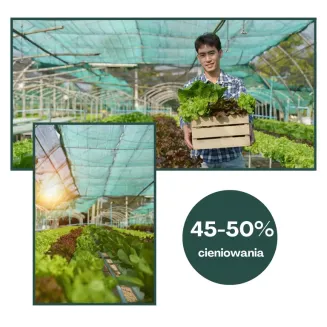 Dzianina Siatka cieniująca 50g/m2 szerokość 1m 25mb - 2