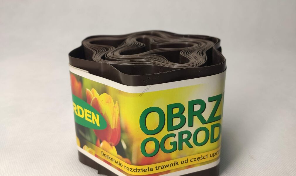 Obrzeże trawnikowe brązowe 10cm x 9mb