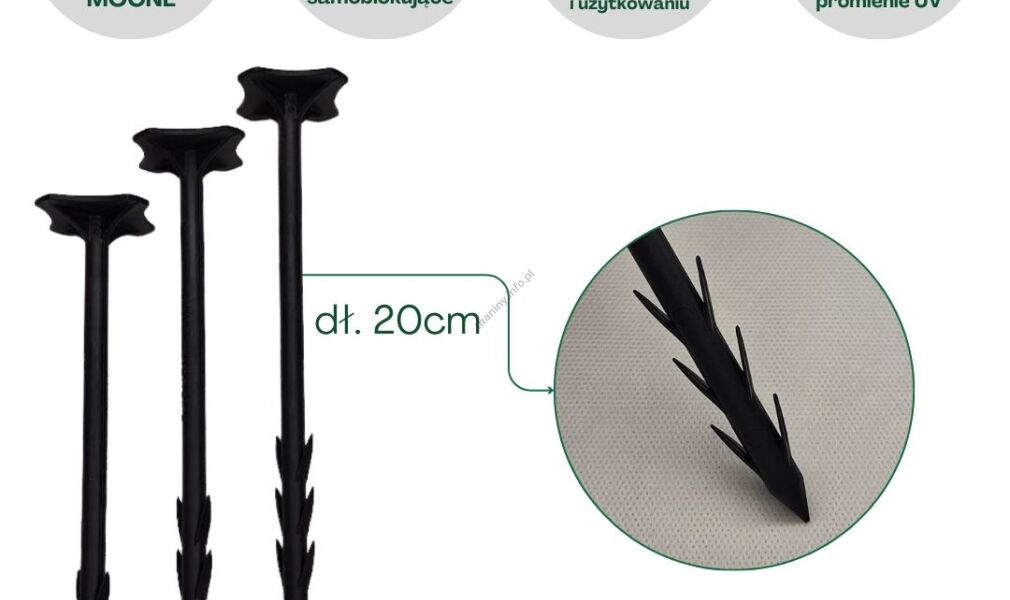 Szpilki do agrotkaniny 20 cm 50 szt