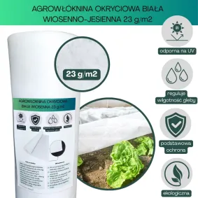 Agrowłóknina biała Plantex 23g/m2 420cm 100mb