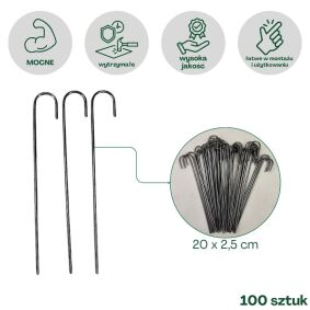 Szpilki stalowe  J 100 szt.