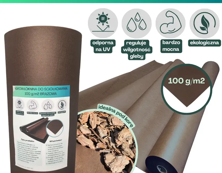 Agrowłóknina brązowa Wigo-garden 100g/m2 120cm 100mb